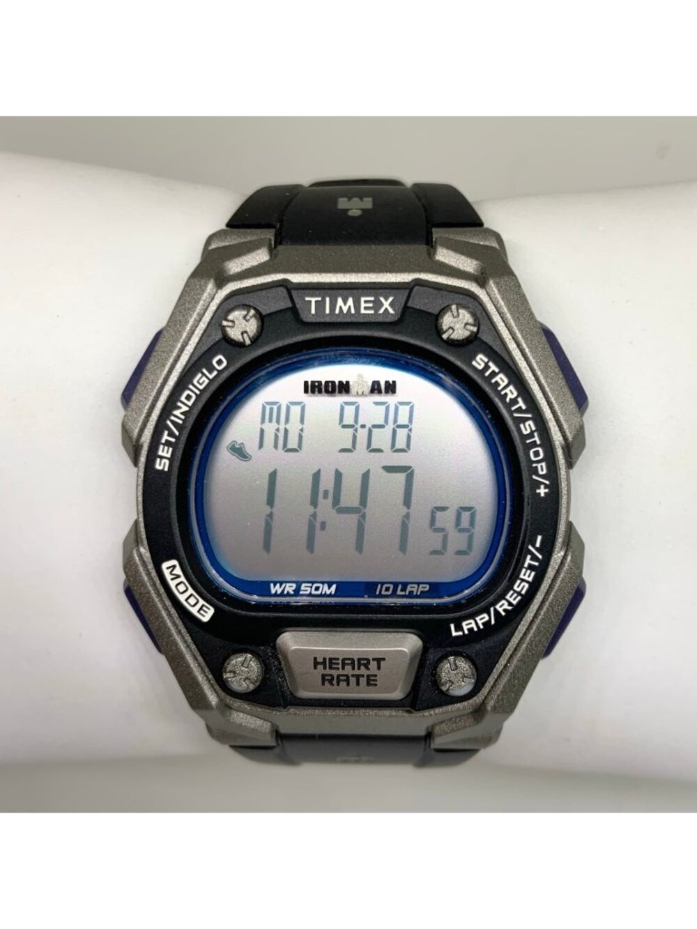Timex Ironman Men's Classic 43mm Digital Black Resin Strap Watch TW5M51200 50MWR